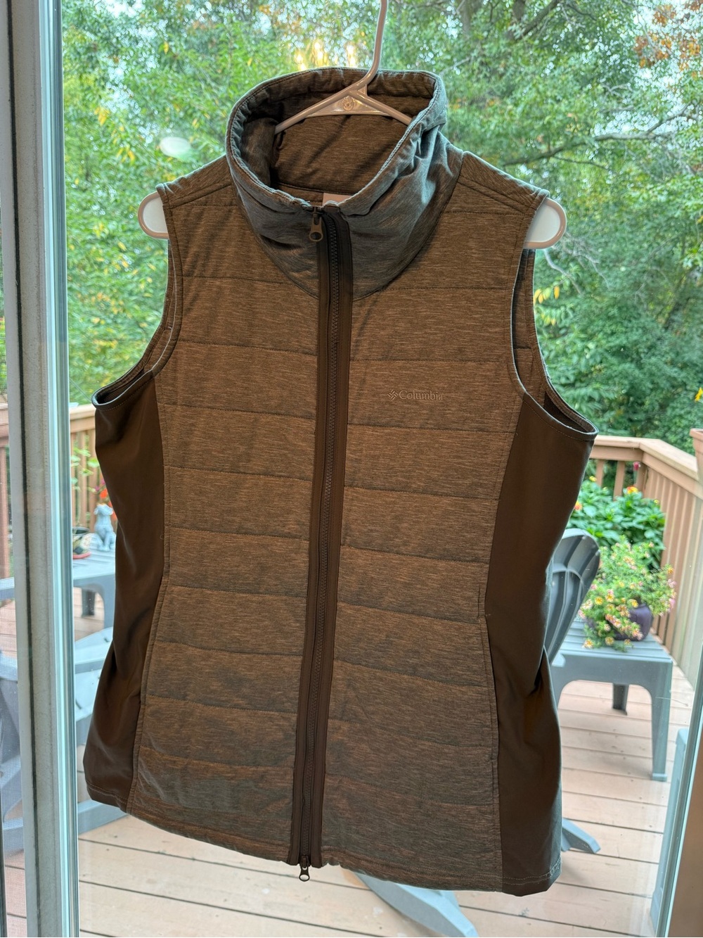 Columbia Women's Heather Gray Quilted Sleeveless Vest